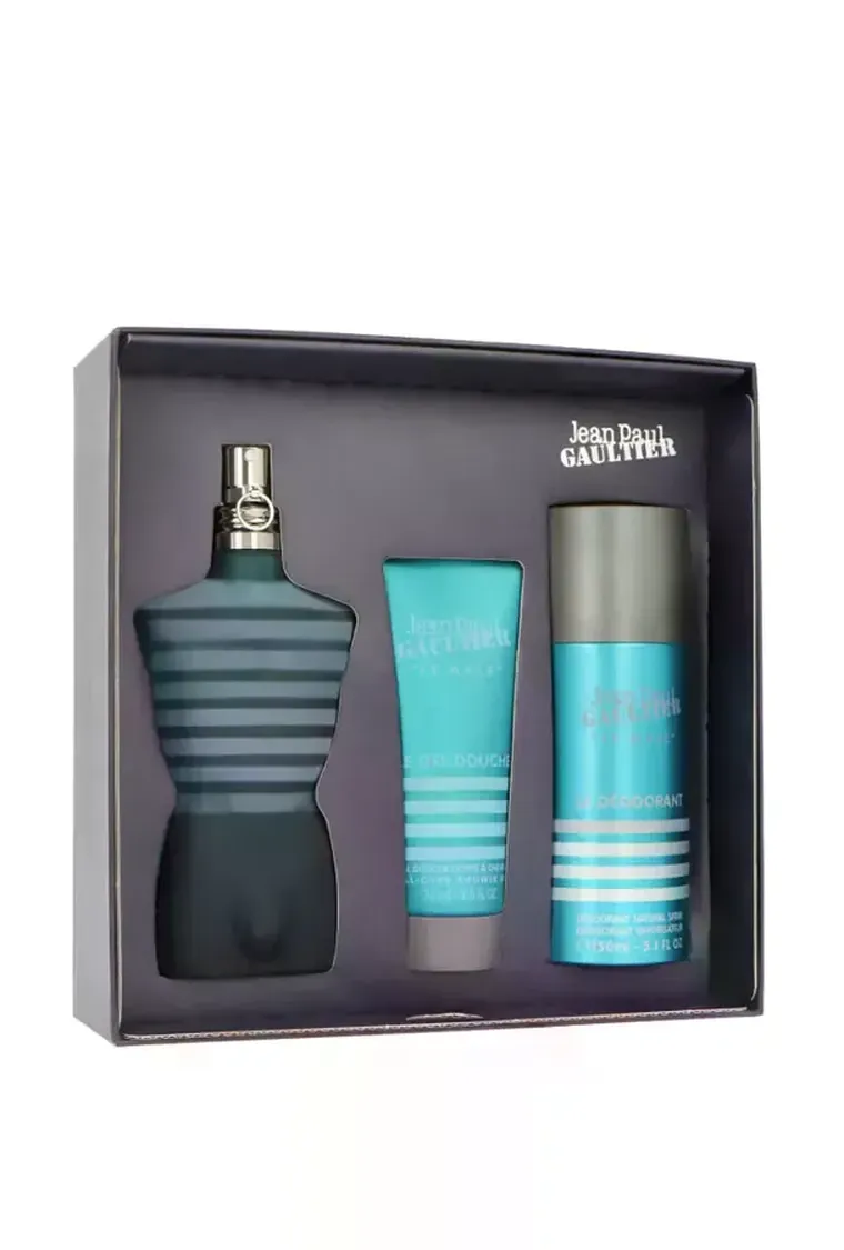 Jean Paul Gaultier, Le Male, zestaw: woda toaletowa, 125 ml + dezodorant, 150 ml + balsam do ciała, 75 ml