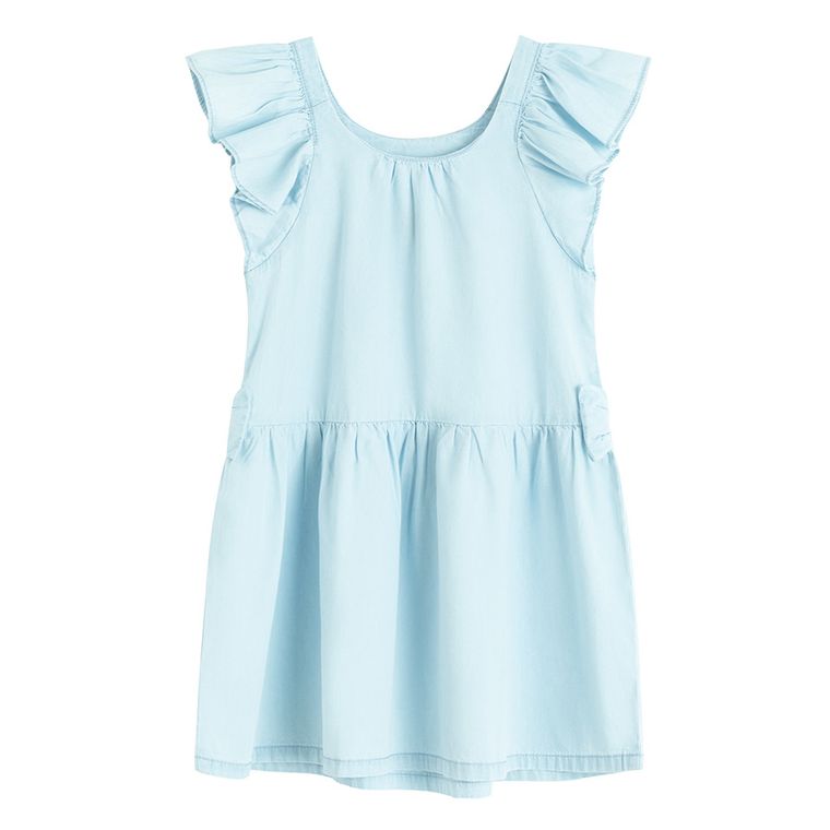 Jeansowa sukienka z krótkim rękawem Cool Club