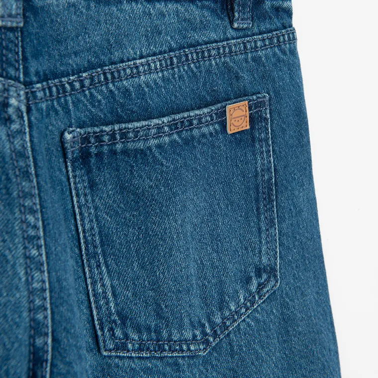 Jeansowe spodnie o kroju wide Cool Club