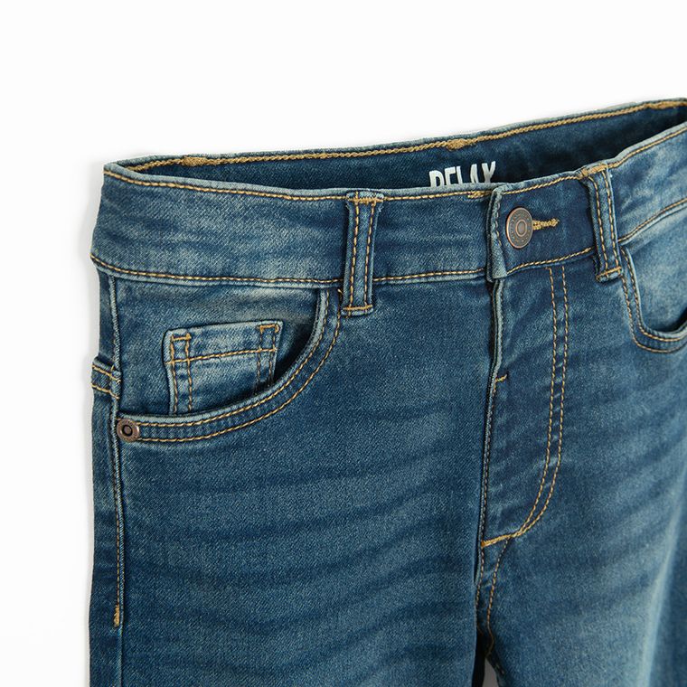 Jeansowe spodnie relaxed o luźnym kroju Cool Club