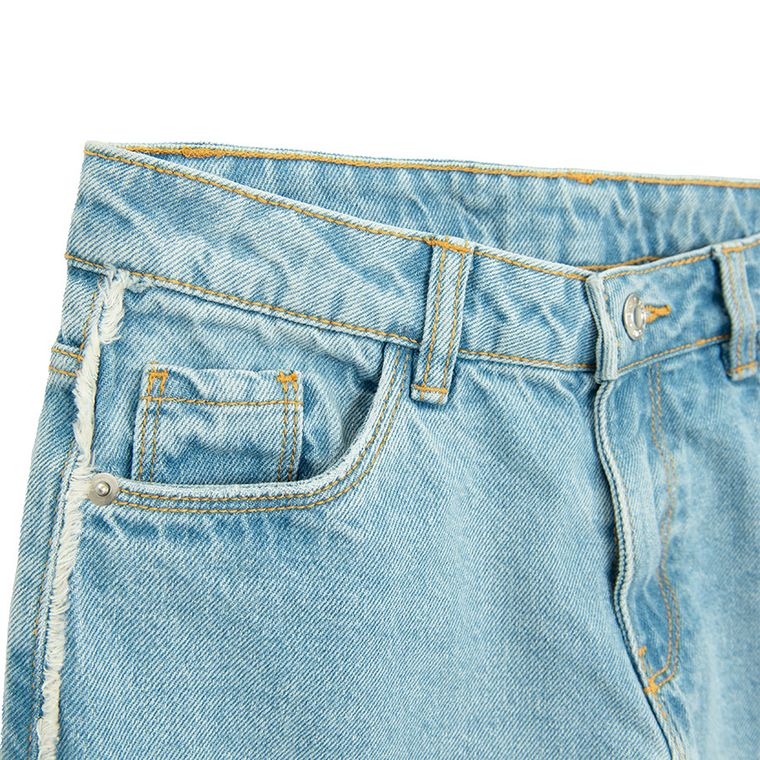 Jeansowe spodnie very wide z regulacją Cool Club