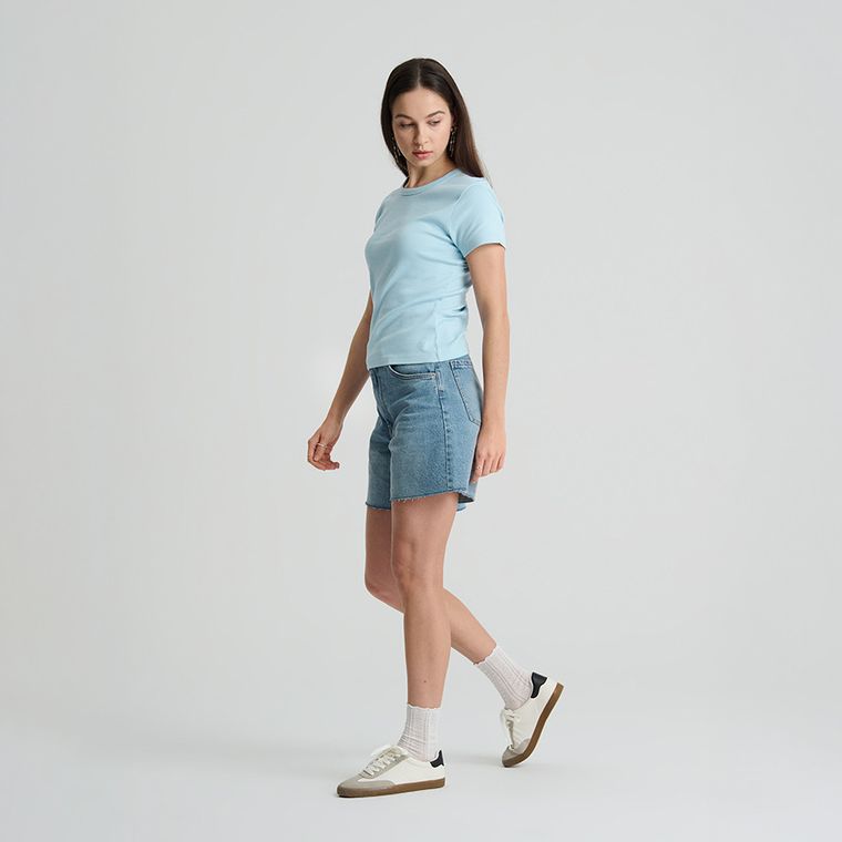 Jeansowe szorty z regulacją slim NOWEAR