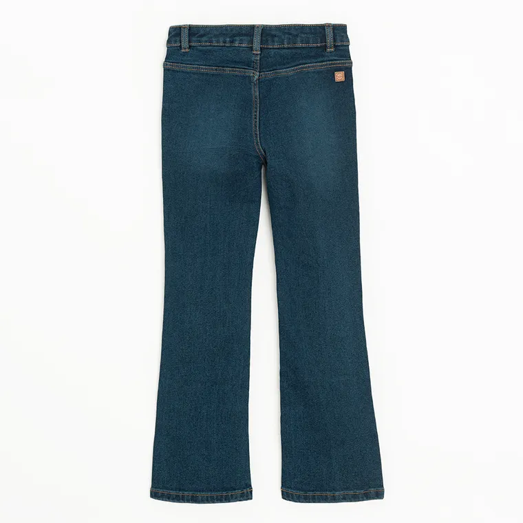 Jeansy o kroju flare z regulacją Cool Club