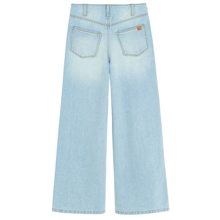 Jeansy o kroju wide leg z regulacją Cool Club