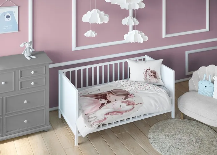 Jednorożec, 2-częściowy komplet pościeli dziecięcej, 100-135 cm
