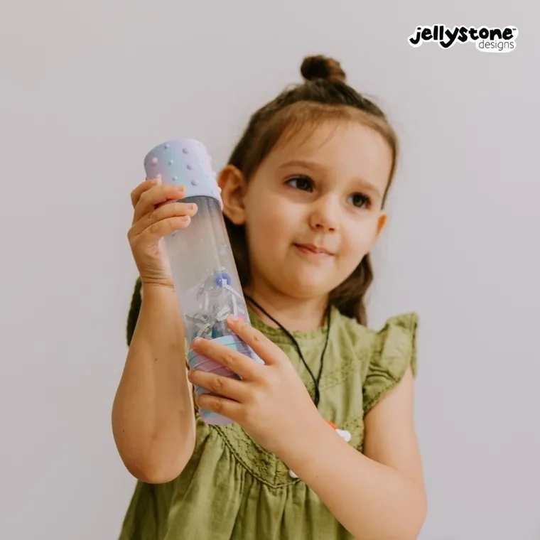 Jellystone Designs, butelka sensoryczna DIY, jednorożec
