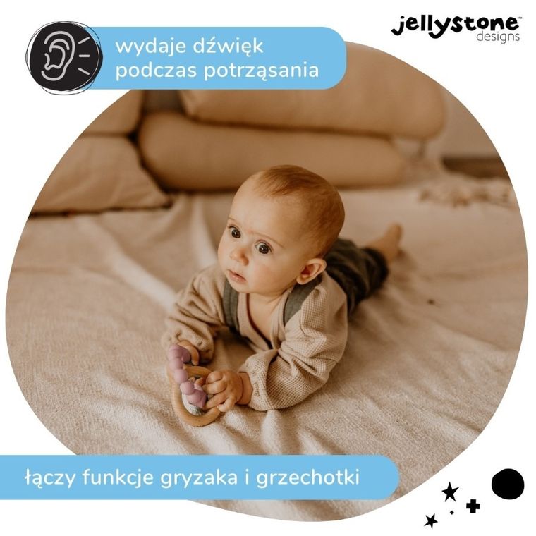 Jellystone, gryzak księżycowy, jasnoróżowy