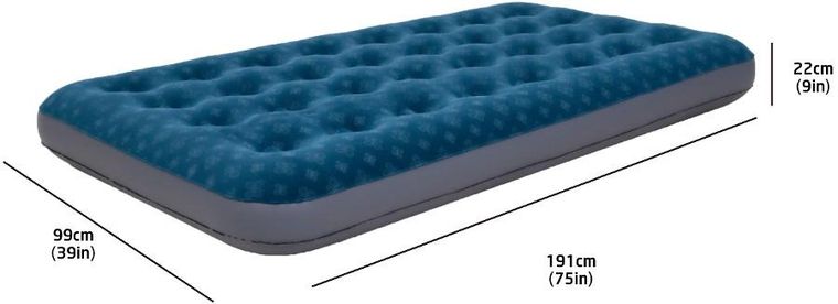 Jilong, materac flokowany 1-osobowy z nadrukiem 3D, 191-73-22 cm