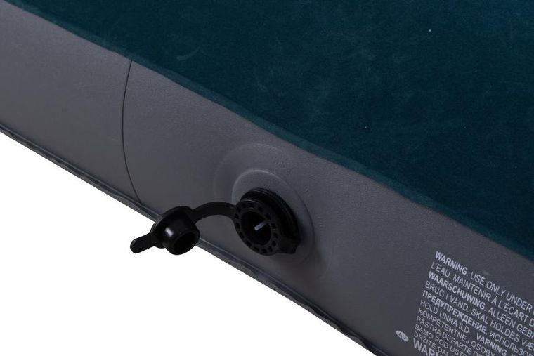 Jilong, materac flokowany z wbudowaną pompką nożną, 2-osobowy, 191-137-22 cm