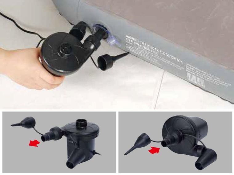 Jilong, pompka elektryczna do materacy, 3 końcówki, 29p312-2eu