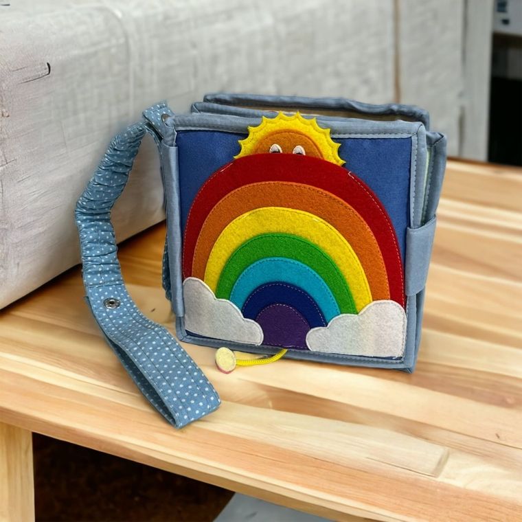 Jolly Designs, elastyczny pasek do książek, niebieski