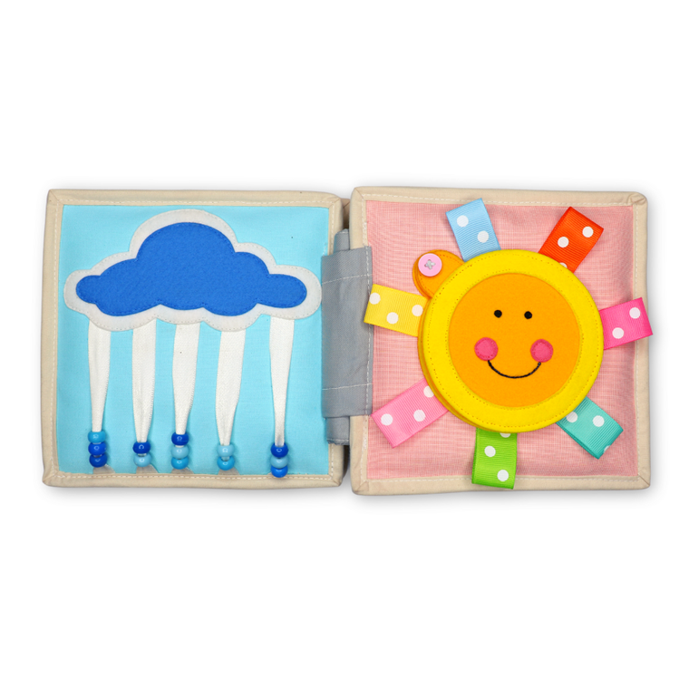 Jolly Designs. Owieczka. Książeczka sensoryczno-manipulacyjna