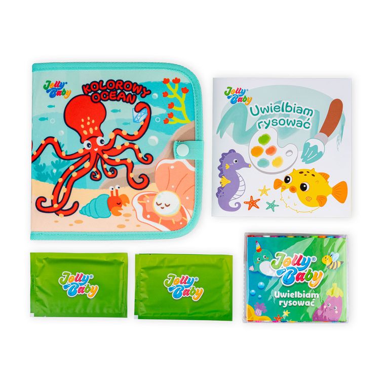 JollyBaby, książeczka do rysowania, Kolorowy Ocean