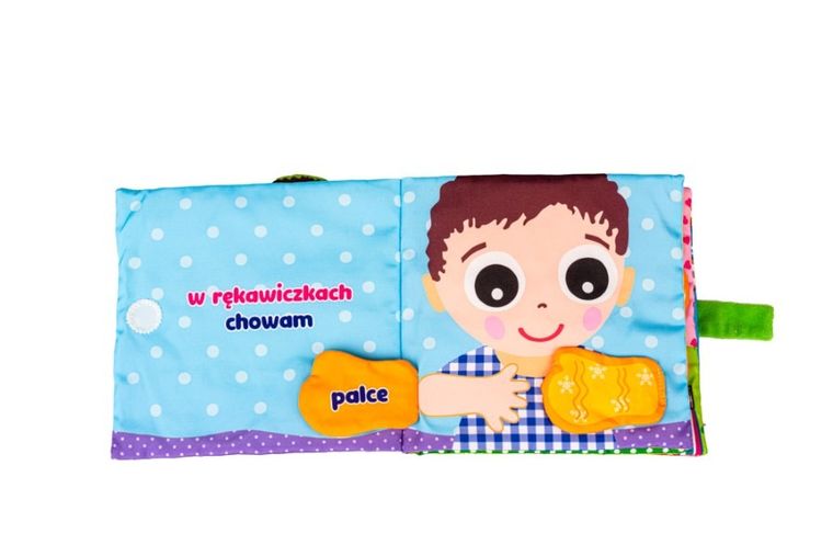 JollyBaby, Odkrywam części ciała, miękka książeczka