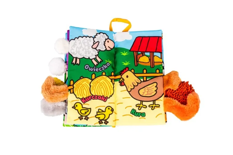 JollyBaby, Puchate zwierzaki, miękka książeczka