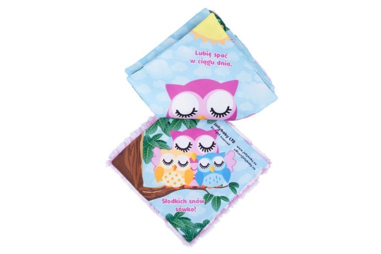 JollyBaby, Sówka, książeczka sensoryczna