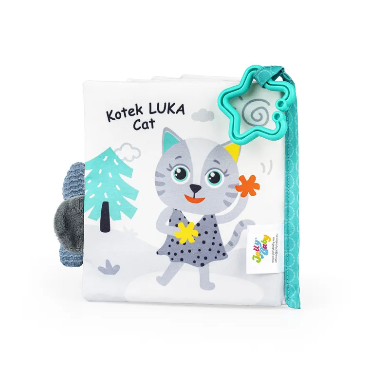 JollyBaby, Sprytne zwierzaki, miękka książeczka sensoryczna