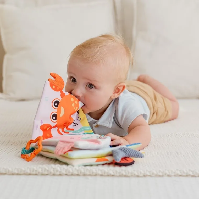 JollyBaby, Zwierzęta z Oceanu, miękka książeczka sensoryczna