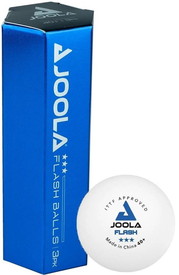 Joola, Flash, piłeczki do tenisa stołowego, biały, 3 szt.