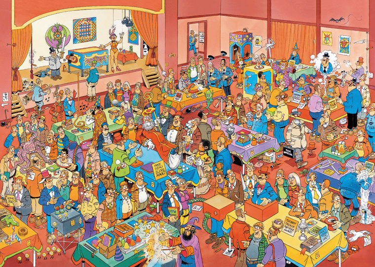 Jumbo, Jan Van Haasteren, Pokazy magicznych sztuczek, puzzle, 1000 elementów