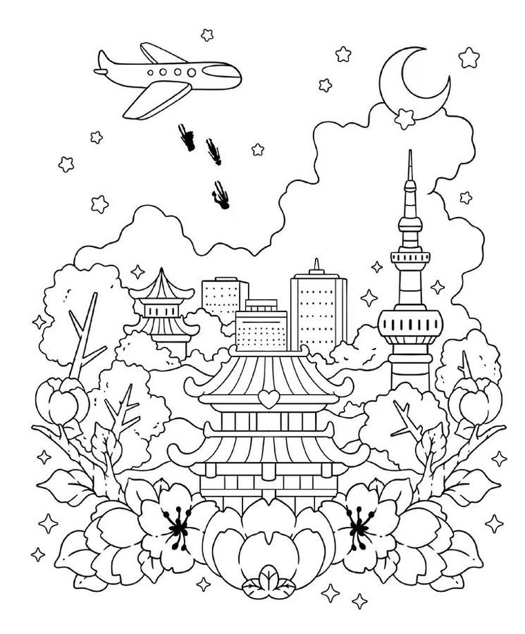 K-popowe łowczynie demonów. Nieoficjalna kolorowanka z naklejkami