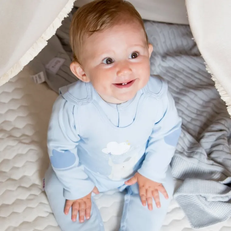 Kaftanik chłopięcy, niebieski, Eevi