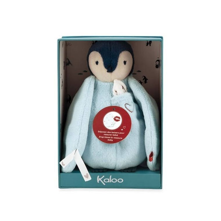 Kaloo, Complices, pingwinek, maskotka z muślinową chusteczką absorbującą zapach, 20 cm