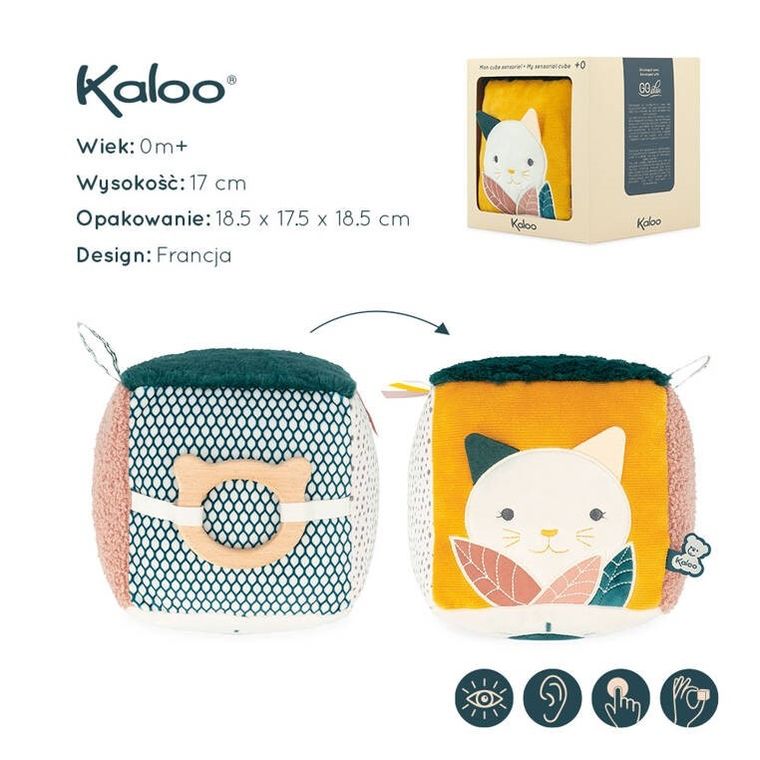 Kaloo, Stimuli, miękka kostka sensoryczna