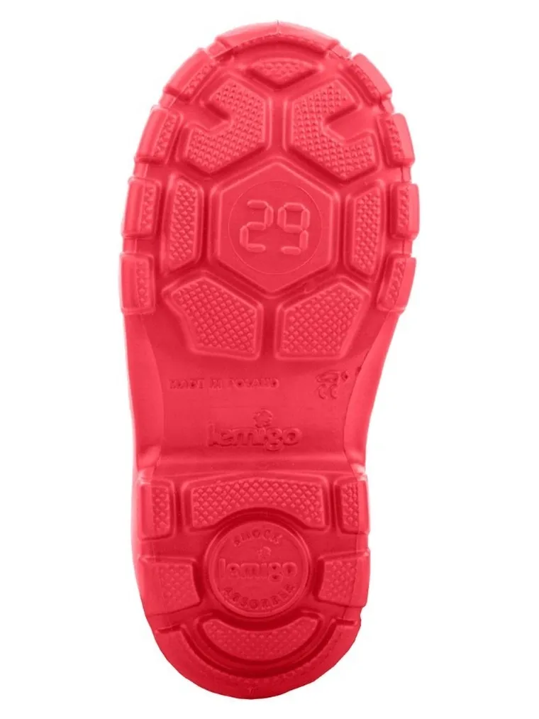 Kalosze dziecięce, czerwone, ocieplane, Aspen, Lemigo