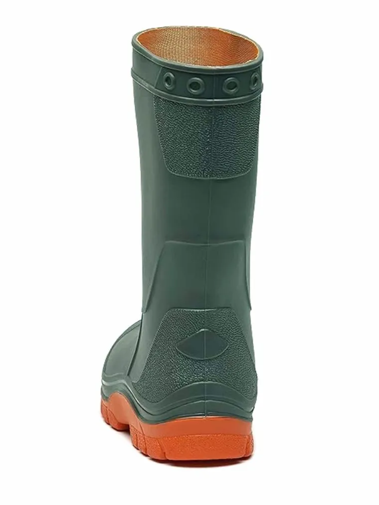 Kalosze dziecięce, zielono-pomarańczowe, Realpaks