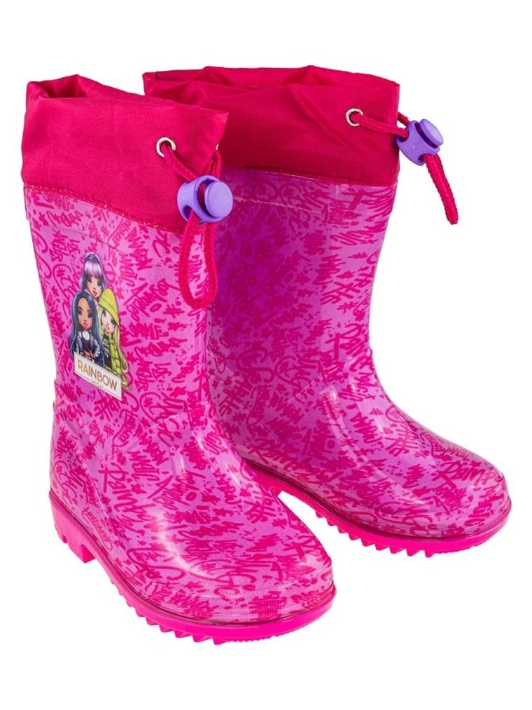 Kalosze dziewczęce, różowe, Rainbow High, Perletti