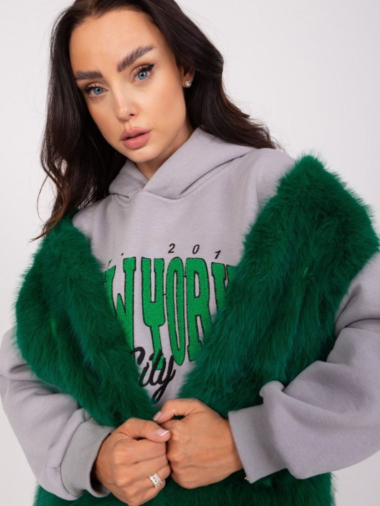 Kamizelka damska, zielona, Italy Moda