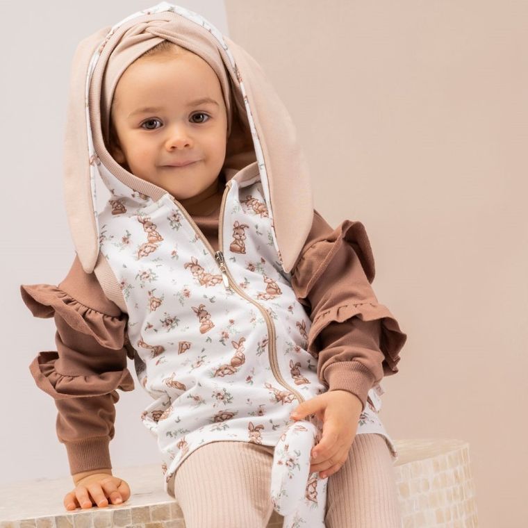 Kamizelka dziewczęca, biała, Nicol