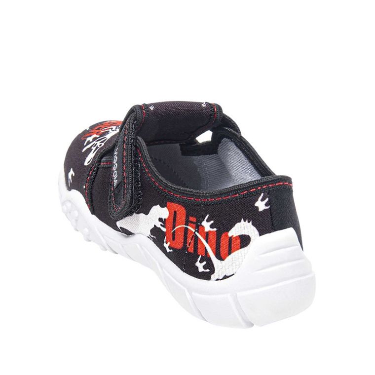 Kapcie chłopięce, czarne, Kostek, Vi-Gga-Mi