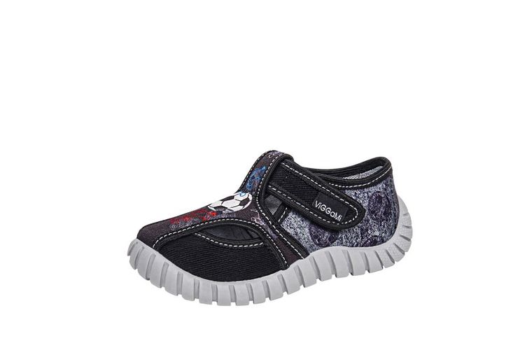 Kapcie chłopięce, czarne, Tubiś, Vi-GGa-Mi