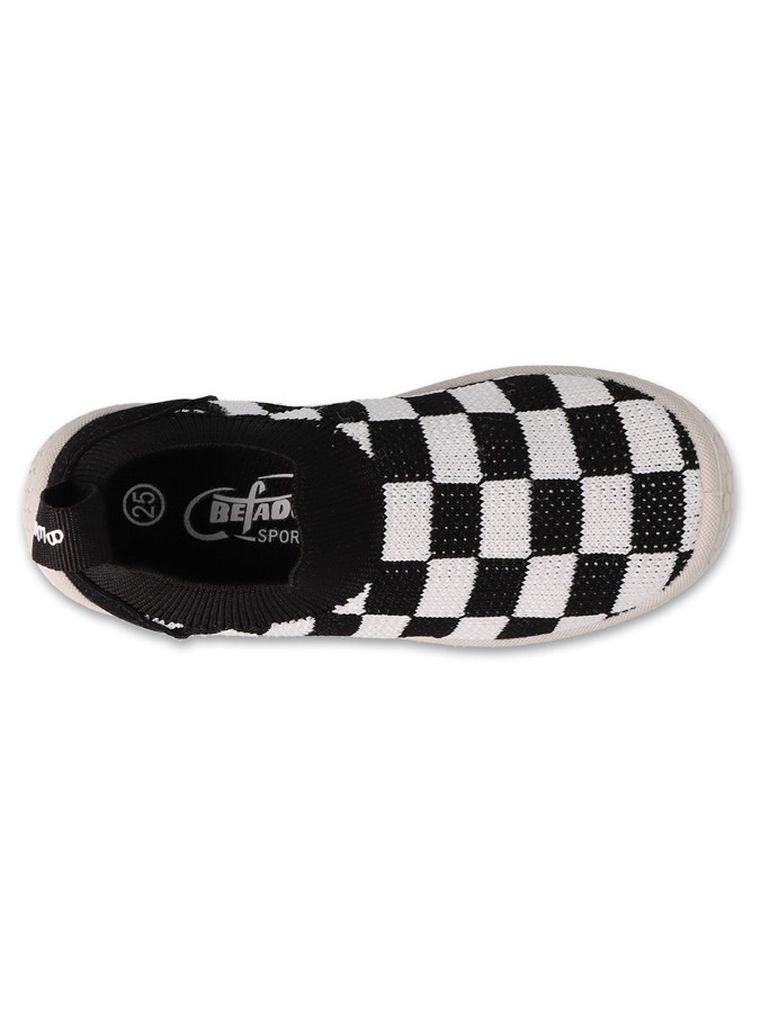 Kapcie chłopięce, czarno-białe, Befado