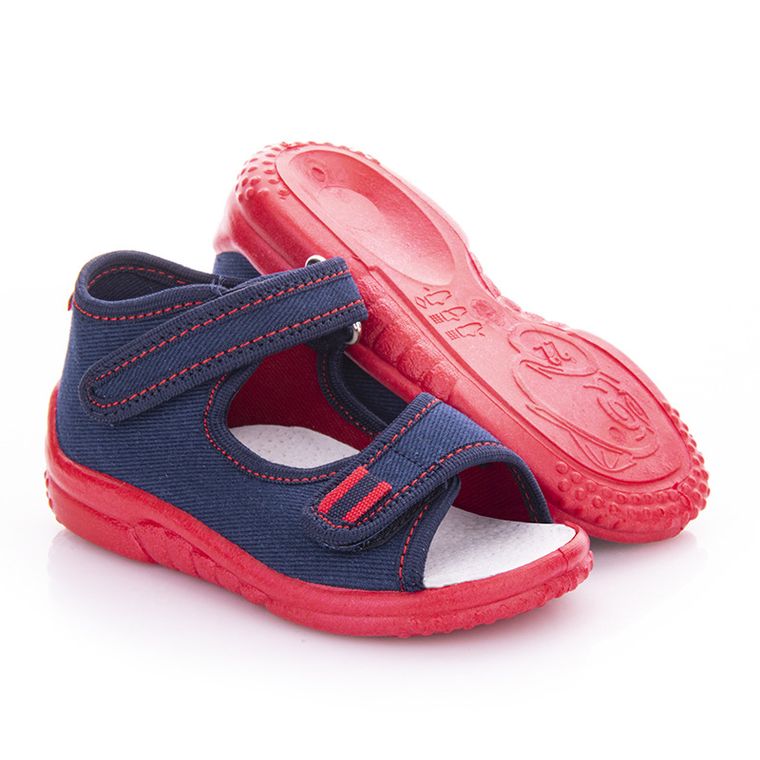 Kapcie chłopięce, granatowe, Emil, GoKids