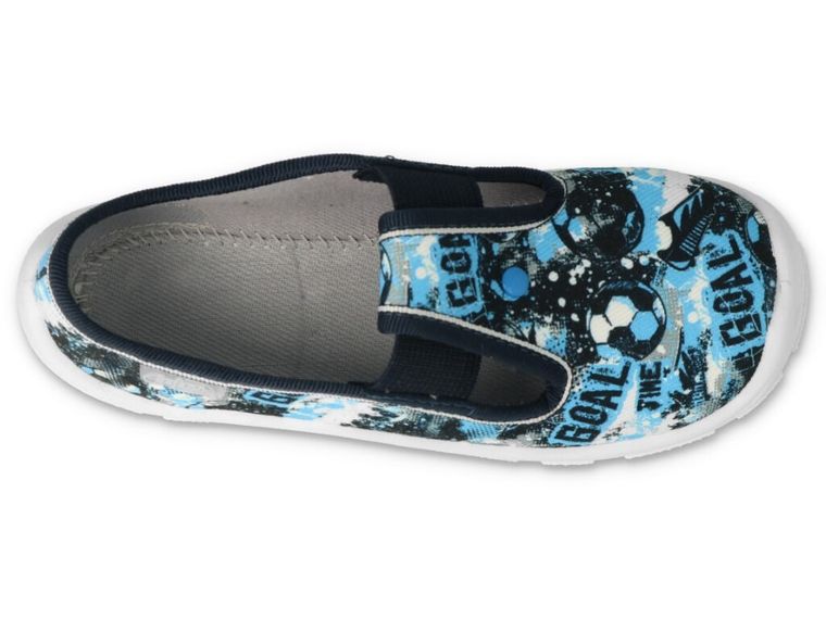 Kapcie chłopięce, niebieskie, Befado