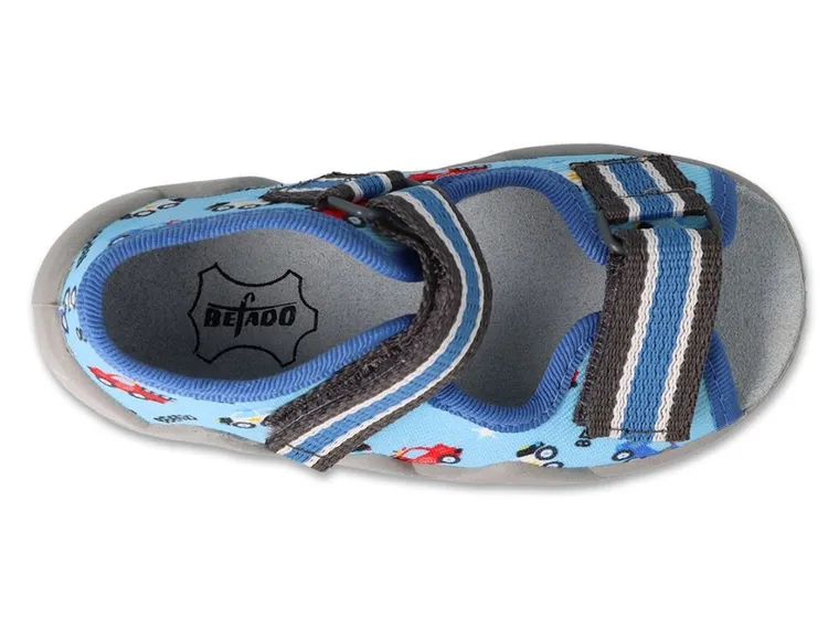 Kapcie chłopięce, niebieskie, Befado