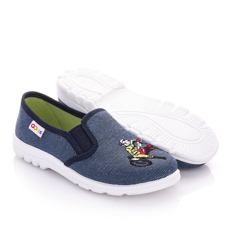 Kapcie chłopięce, niebieskie, Piotruś, GoKids