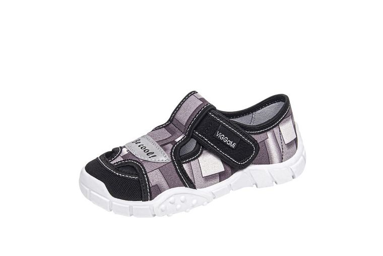 Kapcie chłopięce, szare, Adaś, Vi-GGa-Mi