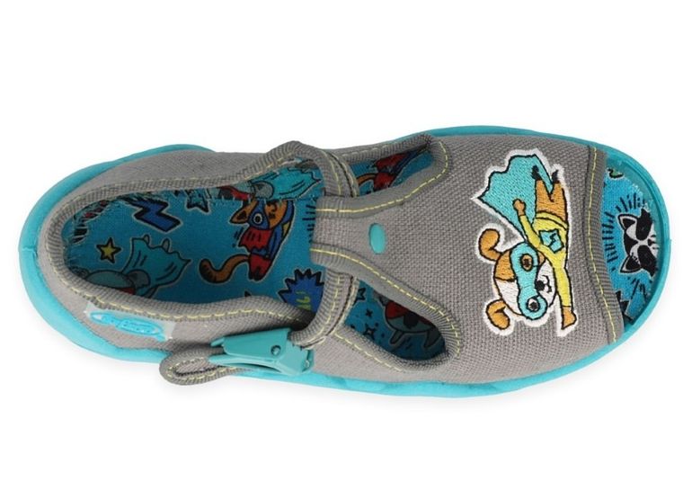 Kapcie chłopięce, szare, Befado