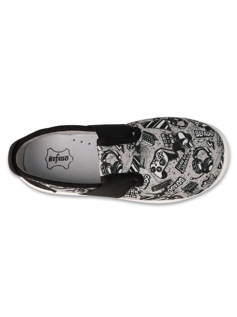 Kapcie chłopięce, szare, Befado