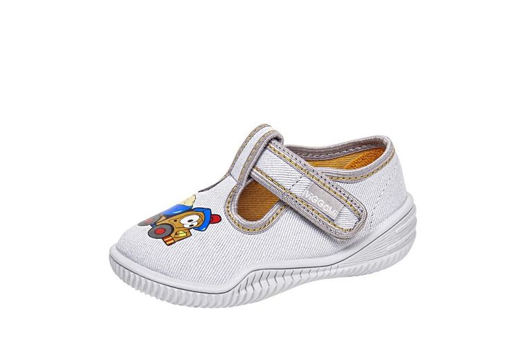 Kapcie chłopięce, szare, Kacper, Vi-GGa-Mi