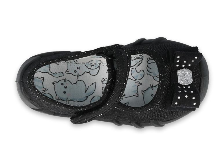 Kapcie dziewczęce, czarne, Befado