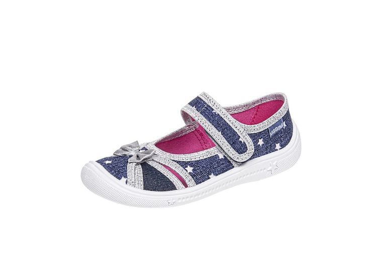 Kapcie dziewczęce, denim, Iga, Vi-GGa-Mi