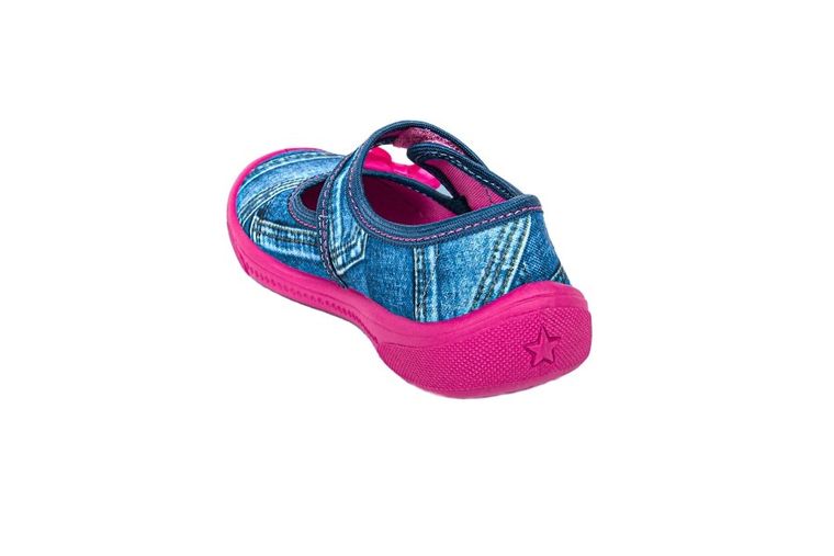 Kapcie dziewczęce, denim, Justyna, Vi-GGa-Mi