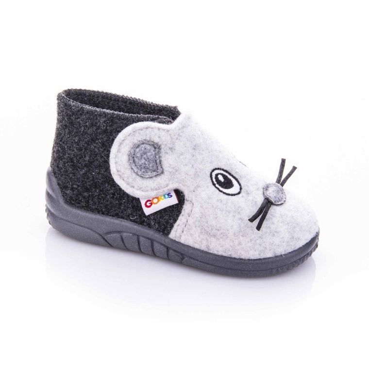 Kapcie dziewczęce, filcowe, mix, GoKids