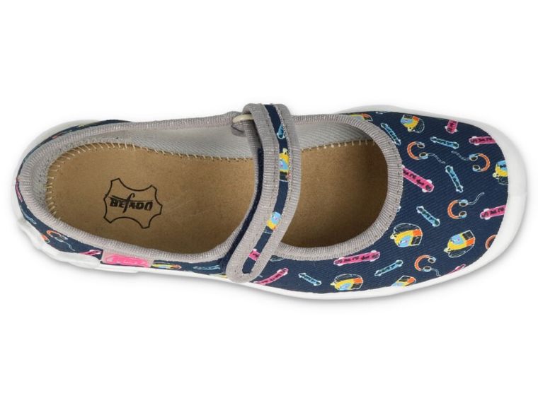 Kapcie dziewczęce, granatowe, Befado