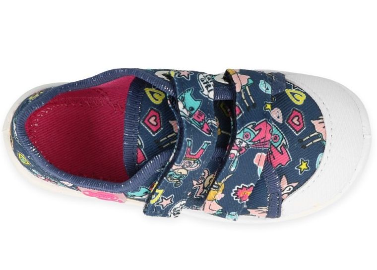 Kapcie dziewczęce, granatowe, Befado